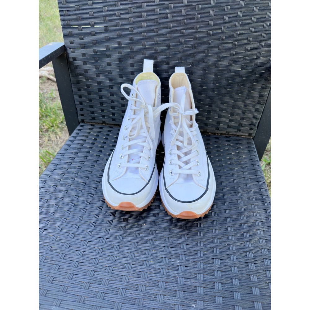 Converse Run Star Hike High Top White Platform Sneakers 9.5W/ 8M